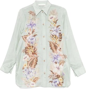 Zimmermann Stijlvolle Blouses voor Vrouwen - Dames - Overhemden - Groen - L - Overhemden