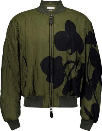 Alexander McQueen Heren, Jassen, Groen, Maat: L Nylon