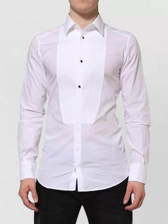 Dolce & Gabbana cotton bib formal shirt