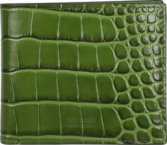 Tom Ford Textured Crocodile-Embossed Calfskin Wallet