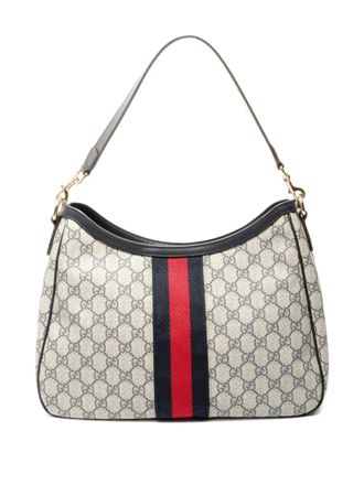 Gucci 2000-2016 Sherry stripe shoulder bag - Neutrals