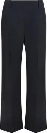 Khaite Black Polyester Casual Womens Pants