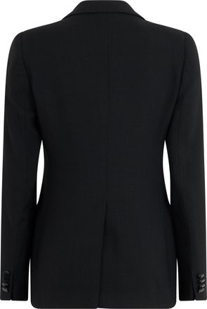 Tagliatore Womens Blazer Paris Single-Button Black Viscose Blazers Jacket
