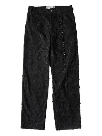 Song for the Mute textured trousers - Black