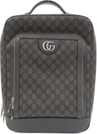 Gucci Gray Gg Supreme Backpack (Pre-Owned)