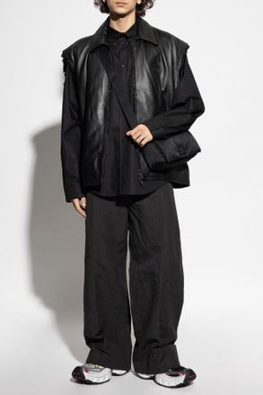 Balenciaga Shirt With Pocket, Mens, Black