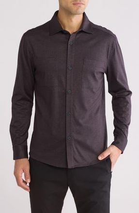 Robert Barakett Santiago Overshirt in Bordeaux at Nordstrom Rack, Size Small