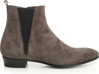 Lidfort Schoenen, Heren, Grijs, 44 EU, Su&egrave;de, Suede Enkelboot