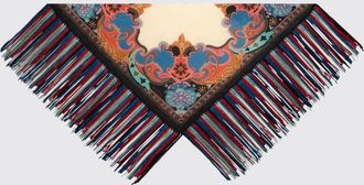 Etro Foulard in seta con frange Etro