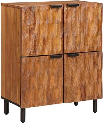 vidaXL Aparador Con Puerta Acabado De Acacia Marr&oacute;n 60 X 33 X 75 Cm Vidaxl