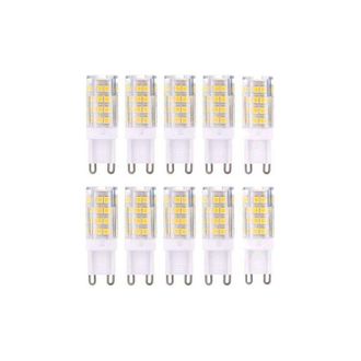 OEM Bombillas Led G9, Luz Blanca C&aacute;lida 3000k, 5w, Equivalente A Bombillas Hal&oacute;genas De 40w, 420 L&uacute;menes, No Regulables, Paquete De 10 [clase Energ&eacute;tica A