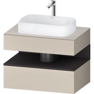 Duravit Duravit - Qatego Consola Mueble Bajo Lavabo, 1 Extra&iacute;ble, 1 Caj&oacute;n