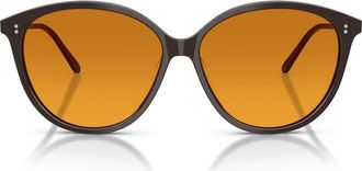 Oliver Peoples Soleau 60mm Butterfly Sunglasses in Kuri Brown /Cognac Gradient at Nordstrom