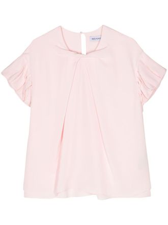 Dice Kayek Blusa con ruches - Rosa