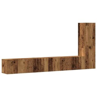 Berkfield Home 3 Piece TV Cabinet Set Wall-mounted Old Wood Engineered Wood