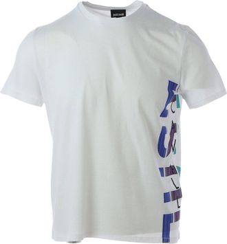 Just Cavalli Heren T-Shirt In Wit