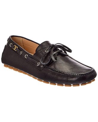 Valentino Leather Moccasin