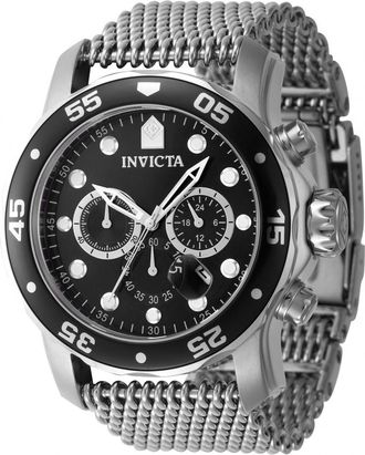 Invicta Pro Diver Chronograph GMT Date Quartz Black Dial Mens Watch 47236