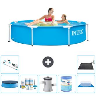 Intex Piscina Con Estructura Redonda - 244x51 Cm - 7-piezas S41450