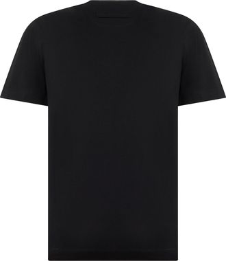 Ermenegildo Zegna Mens T-Shirt Black Cotton T-Shirts And Polos