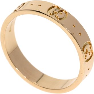 Gucci Icon Pink Gold (18K) Band Ring (Pre-Owned)