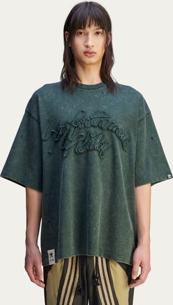adidas Originals ADIDAS Originals Unisex Song for the Mute Washed Tee (Gender Neutral) - Dark Green Cotton - Size Medium