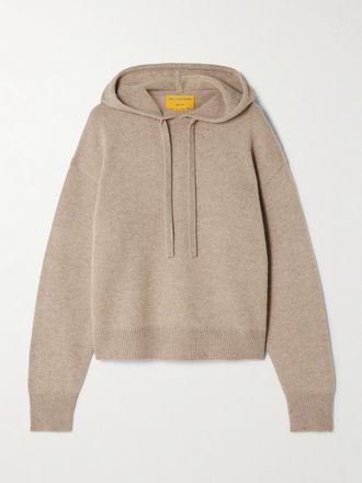 Guest In Residence Maglia In Cashmere Con Cappuccio - Marrone