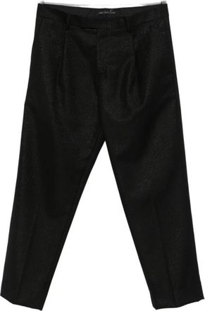 low brand Slim-fit Broeken - Heren - Slim Fit Broeken - Zwart - W34 - Leer - Broeken
