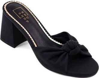 Shushop Emily Block Heel Sandal in Black at Nordstrom, Size 8.5