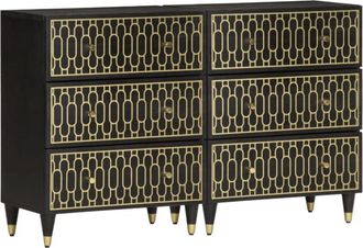 vidaXL Side Cabinets 2 pcs 60x33x75 cm Solid Wood Mango vidaXL