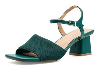 Journee Collection Evylinn Womens Sandals Teal : 7.5 M, Synthetic/Textile