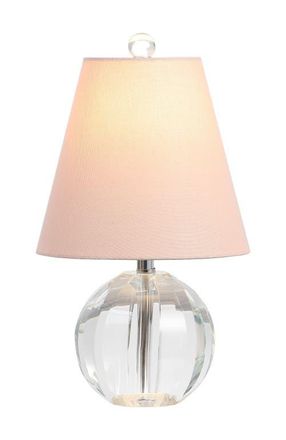 Jonathan Y Designs Goddard 16 Crystal Ball/Metal LED Table Lamp in Clear/pink at Nordstrom