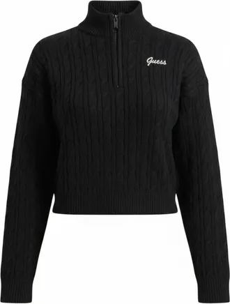 Guess Truien & Vesten, Dames, Zwart, XL, Polyester, Coltruien
