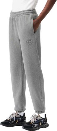 Lacoste Dames/Dames Biologisch Katoenen Geborduurde Logo Sweatbroek (Grijs)