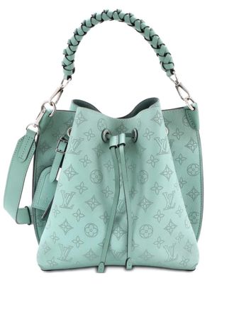 Louis Vuitton Muria Mahina Leather bucket bag - Blu