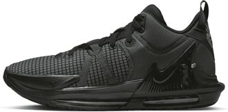 Nike Mens LeBron Witness 7 Basketball Shoes in Black | DM1123-004