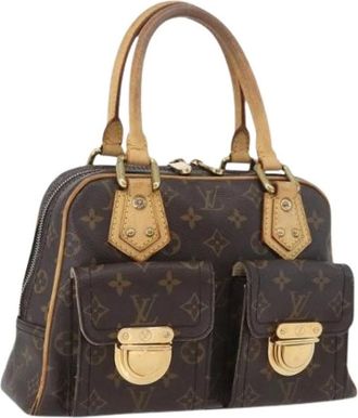 Louis Vuitton Pre-owned Handbags, female, Brown, Size: ONE SIZE Pre-owned Manhattan PM Handbag
