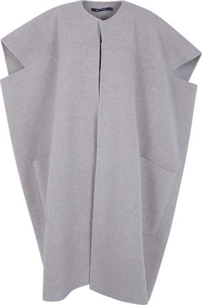 Sofie D'Hoore Jassen, Dames, Grijs, S, Wol, Ciovo Oversized Mouwloze Jas