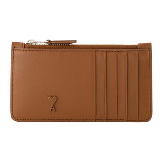 Ami Wallets & Cardholders, female, Brown, Size: ONE SIZE Ami de Coeur Zipped Card Holder