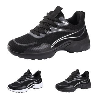 Generic Mens Running Shoes Size 7.5 Mesh Breathable Trainers Sneakers Cushioned Wide Non-Slip Low Top Chunky Sneakers Casual Comfortable Athletic Walking Spor