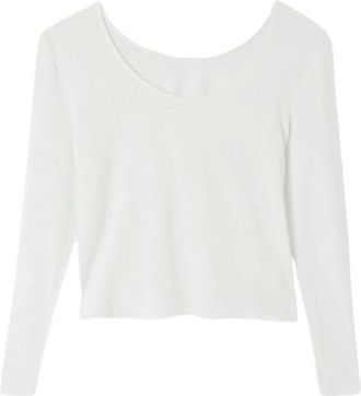 American Vintage Truien & Vesten, Dames, Wit, M, Linnen, Dualy T-shirt