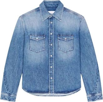 Givenchy Couture Seam Shirt In Shadow Washed Denim Clothing