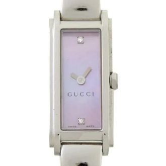 Gucci Pre-owned Stainless Steel watches - Dames - Vintage Horloges - Roze - ONE Size - Vintage