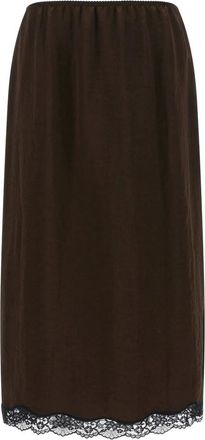Twinset Mujer, Faldas, Marr&oacute;n, Talla: XS