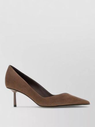 Le Silla vivienne suede pumps kitten heel pointed toe