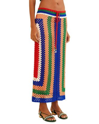 Farm Rio Pitta Crochet Skirt