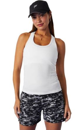 Fabletics Womens Feather Tech+ Racerback Tank in Classic White at Nordstrom, Size Xx-Large