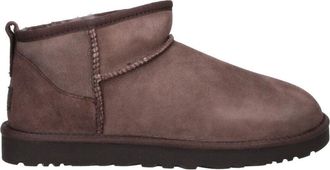 UGG Dark Brown Classic Ultra Mini Shearling Boots