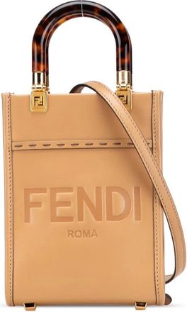 Fendi Pre-owned Leather Mini Tote - Dames - Vintage Handtas - Bruin - ONE Size - Leer - Vintage