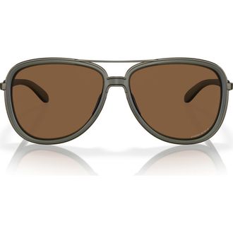 Oakley Split Time 58mm Prizm Pilot Sunglasses in Olive at Nordstrom